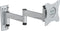 SpeaKa Professional SP-WMM-202 - Monitor-wandbeugel - Kantelbaar Zwenkbaar - Zilver