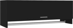vidaXL - Kledingkast - 100x32,5x35 - cm - bewerkt - hout - zwart