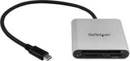 StarTech.com FCREADU3C - USB 3.0 multi kaartlezer/schrijver - USB-C SD microSD CompactFlash - Zilver