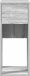 vidaXL - Computertorenstandaard - met - lade - 30x44x74 - cm - grijs - sonoma - eiken