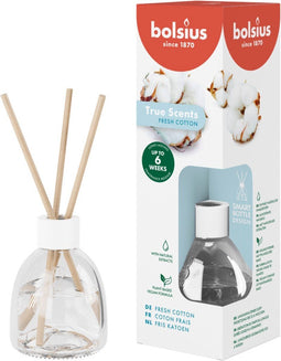 Bolsius - True Scents - Geurstokjes - 60 ml - Fresh Cotton