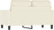 vidaXL - Tweezitsbank - 120 - cm - fluweel - crèmekleurig