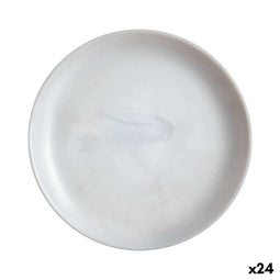 Luminarc Diwali - Dessertbord - Stapelbaar Geschikt voor afwasmachine en magnetron - Tweekleurig Glas Ø 19 cm (24 stuks)