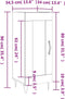 vidaXL - Dressoir - 34,5x34x90 - cm - bewerkt - hout - grijs - sonoma - eikenkleurig
