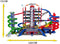Majorette Super City Garage - Speelgoedgarage met 35 parkeerplaatsen en 2 gemotoriseerde liften - Inclusief 6 auto's