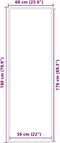 vidaXL - Deurmat - 60x180 - cm - bruin