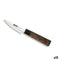 Keukenmes Quttin PETTY Takamura Bruin Zilverkleurig 9 cm (12 Stuks)