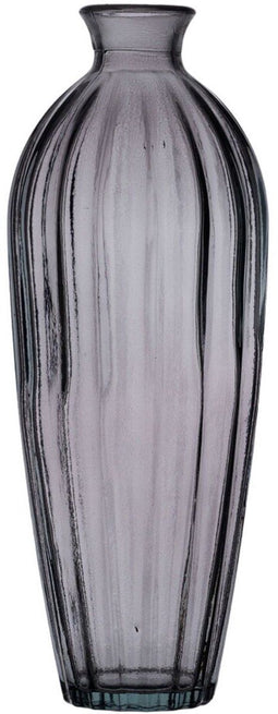 Vaas Grijs Gerecycled glas 12 x 12 x 29 cm