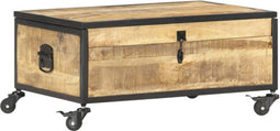 vidaXL - Salontafel - 70x50x33 - cm - massief - mangohout