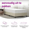 vidaXL - Pocketveringmatras - middelhard-hard - 100x200 - cm