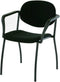 Vergaderstoel Ruby kleur Houtkleur materiaal Hout Met armleuning en collegeplank van hout framekleur Chroom