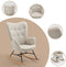 MEUBLE COSY Schommelstoel - Relaxstoel - Ergonomisch - Beige - 66x84x97cm