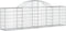 vidaXL - Schanskorven - 8 - st - gewelfd - 200x30x60/80 - cm - gegalvaniseerd - ijzer