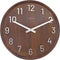 Grote wandklok - 50cm- Stille klok - Walnoot - zwart - NeXtime Precious