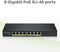 ZyXEL GS1915-8EP - Managed Switch - 8x PoE+ 60W - 1Gbps