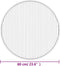 vidaXL - Vloerkleed - rond - 60 - cm - bamboe - bruin