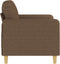 vidaXL - Tweezitsbank - 120 - cm - stof - bruin