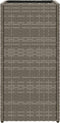 vidaXL - Plantenbakken - 2 - st - 30x30x60 - cm - poly - rattan - grijs