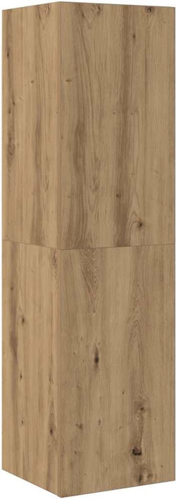 vidaXL - Tv-meubel - 30,5x30x110 - cm - bewerkt - hout - artisanaal - eikenkleur