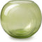 Bolvaas met ringen 'janine' groen h16 d19,5 cm