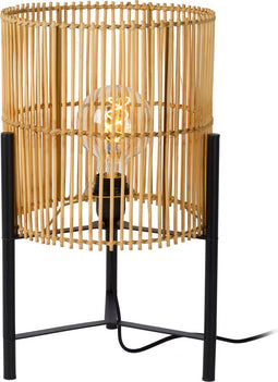 Lucide JANTINE - Tafellamp - Ø 30 cm - 1xE27 - Naturel