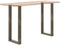 vidaXL - Salontafelpoten - 2 - st - U-vormig - 50x(100-101) - cm - staal - naturel