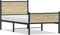 vidaXL - Bedframe - zonder - matras - metaal - sonoma - eikenkleurig - 100x190 - cm