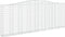 vidaXL - Schanskorven - 5 - st - gewelfd - 400x30x140/160 - cm - ijzer