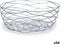 Fruitschaal 27 x 11 x 27 cm Zilverkleurig Metaal (24 Stuks)