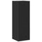 vidaXL - Wand-TV-meubel - Zwart - Eiken - 30,5x30x90 - cm - Geprocessed - Hout