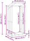 vidaXL - Haardhoutrek - met - regenhoes - 100x60x200 - cm - gegalvaniseerd - staal