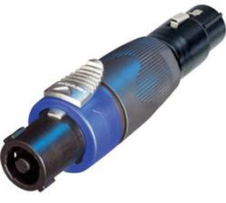 Contrik NA4FX - Luidsprekeradapter Speakon-XLR - Blauw Zwart