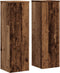 vidaXL - Plantenstandaards - 2 - st - 25x25x80 - cm - bewerkt - hout - oud - houtkleurig