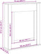 vidaXL - Haardombouw - 75x20x87,5 - cm - bewerkt - hout - artisanaal - eikenkleurig