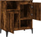 vidaXL - Dressoir - 60x35x70 - cm - bewerkt - hout - gerookt - eikenkleurig