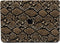 Lunso Geschikt voor MacBook Pro 13 inch M1/M2 (2020-2022) cover hoes - case - Snake Pattern Brown