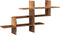 vidaXL - Wandschap - 124,5x18x60,5 - cm - bewerkt - hout - oud - houtkleurig