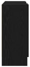 vidaXL - Dressoir - Zwart - Eiken - 120x30,5x70 - cm - Gemaakt - van - Engineered - Hout