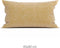 Zohome Kussensloop Lino - Kussenhoes van 40x80 cm - 1 stuk - 100% Katoen - Geel
