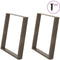 vidaXL - Eettafelpoten - 2 - st - U-vormig - 70x(72-73) - cm - staal - naturel