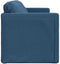 vidaXL - Slaapbank - vloermodel - 2-in-1 - 112x174x55 - cm - stof - blauw