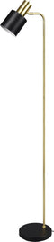 REALITY ADAM - Vloerlamp - Minimalistisch ontwerp - Zwart-goud