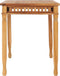 vidaXL - Tuintafel - 110x65x80 - cm - massief - teakhout