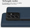 Accezz Samsung Galaxy S21 Ultra - Premium Leather 2 in 1 Wallet Book Case - Uitneembare backcover - Donkerblauw