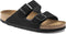 Birkenstock Arizona SFB - Dames Slippers - Nubuck - Zwart - Maat 38