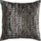 Atmooz - Kussen Tiano Gunmetal - Woonkamer - Zetel / Bank - 45cm x 45cm - Jacquard velvet met print - Sierkussen