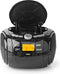 Nedis CD-Speler Boombox - Batterij Gevoed / Netvoeding - Stereo - 9 W - Bluetooth - FM - USB-weergave - Handgreep - Zwart