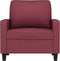Fauteuil 60 cm stof wijnrood