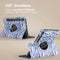 imoshion Tablet Hoes - Geschikt voor Samsung Galaxy Tab S9 11.0 inch - 360° Draaibare Design Bookcase 2.0 - White Blue Stripes