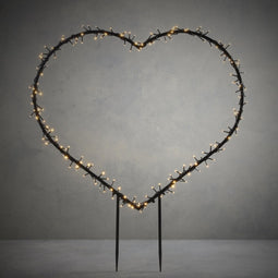 Luca Lighting Tuinsteker Hart 200 Led Ip44 96 X 113 Cm Zwart